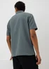 Blue Double Cloth Short Sleeve Shirt - L Image 1