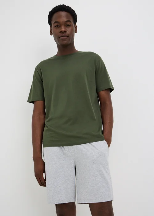 Khaki Short Pyjama Set - XS Image 1