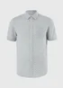 Ecru Geometric Regular Fit Short Sleeve Shirt - S Image 4