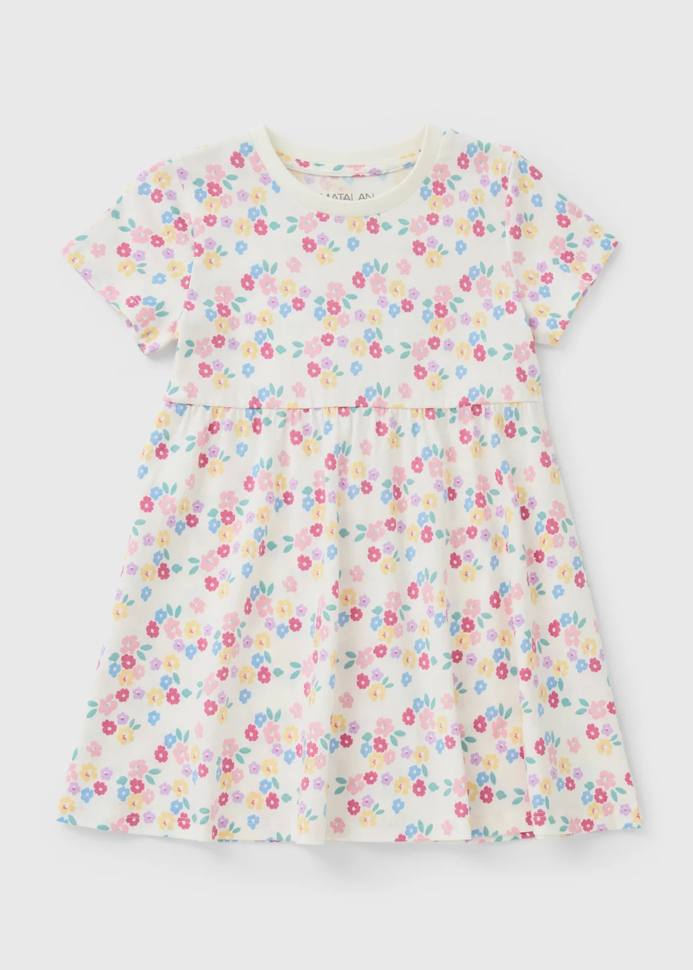 Girls Multicolour Ditsy Dress (1-8yrs) - 1-1.5 Yrs Image 1