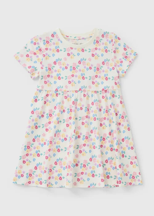 Girls Multicolour Ditsy Dress (1-8yrs) - 1-1.5 Yrs Image 1
