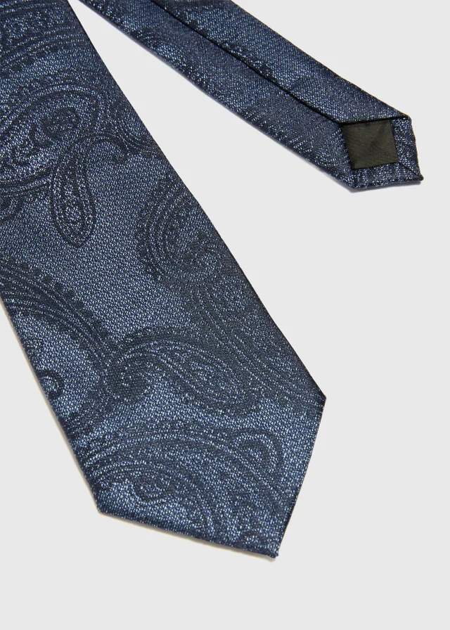 Taylor & Wright Blue Paisley Tie