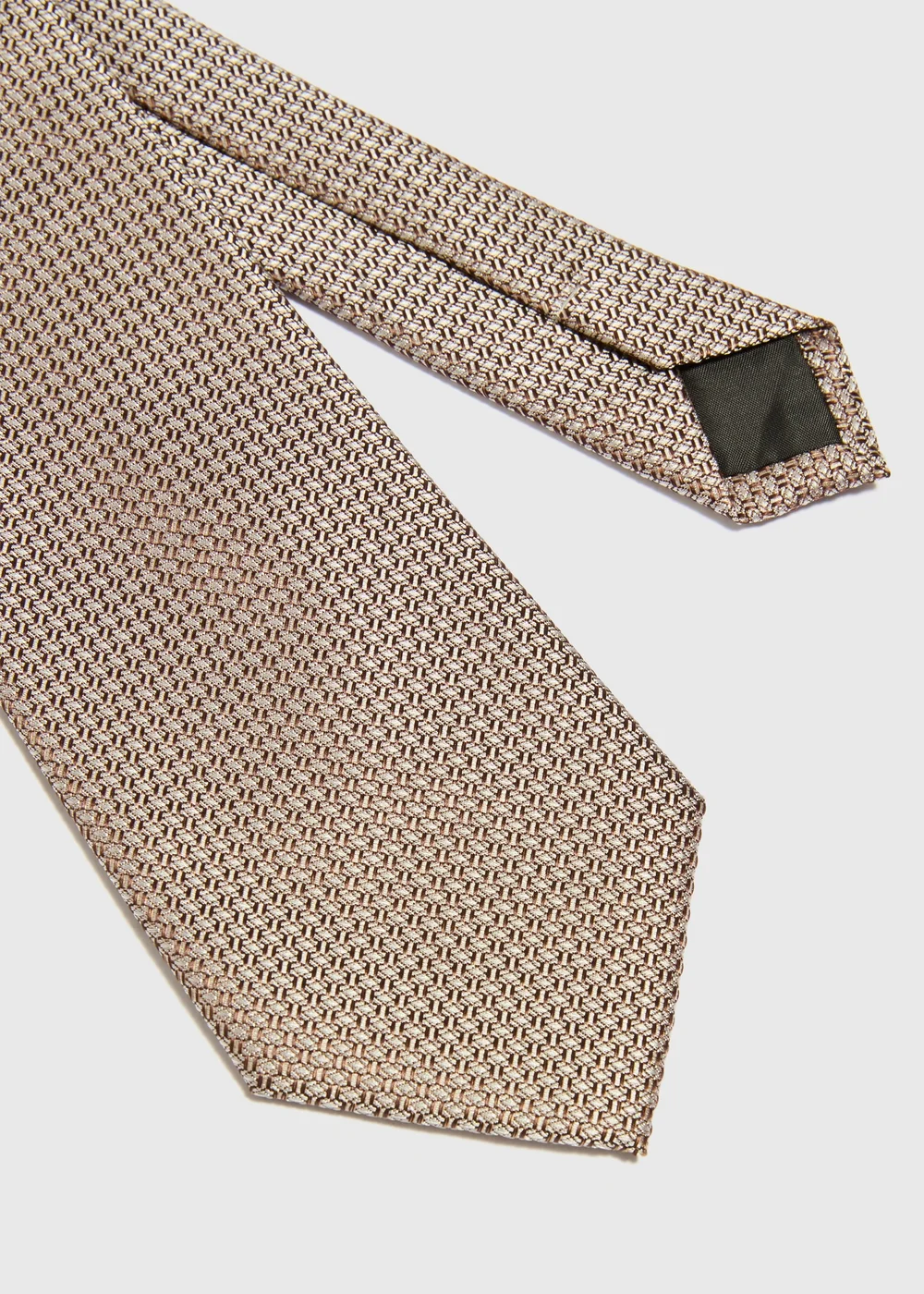 Taylor & Wright Stone Plain Textured Tie - One Size Image 2