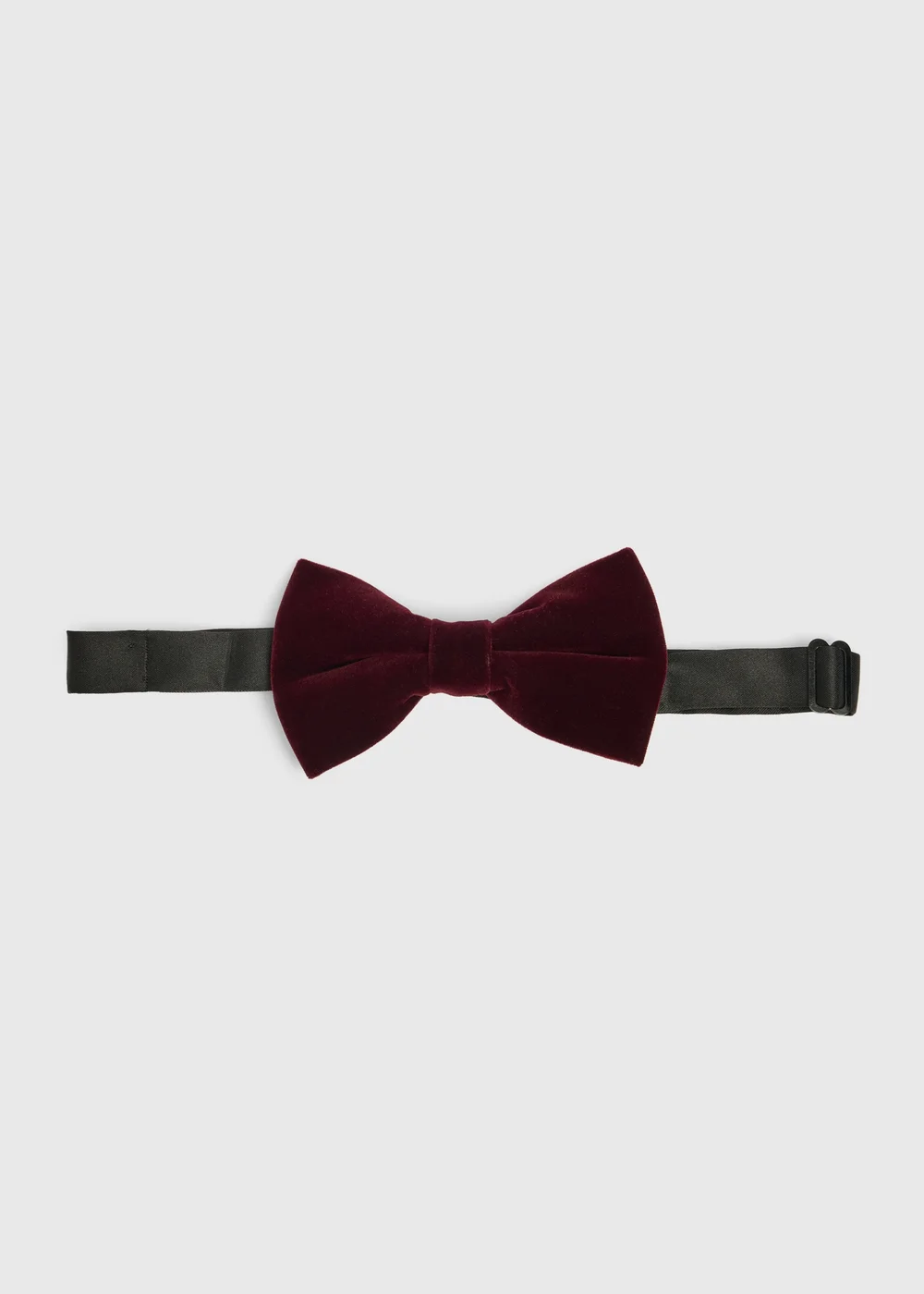 Taylor & Wright Plum Velvet Bow Tie - One Size Image 1