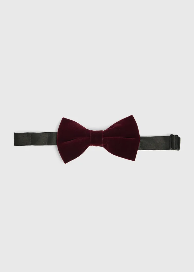 Taylor & Wright Plum Velvet Bow Tie