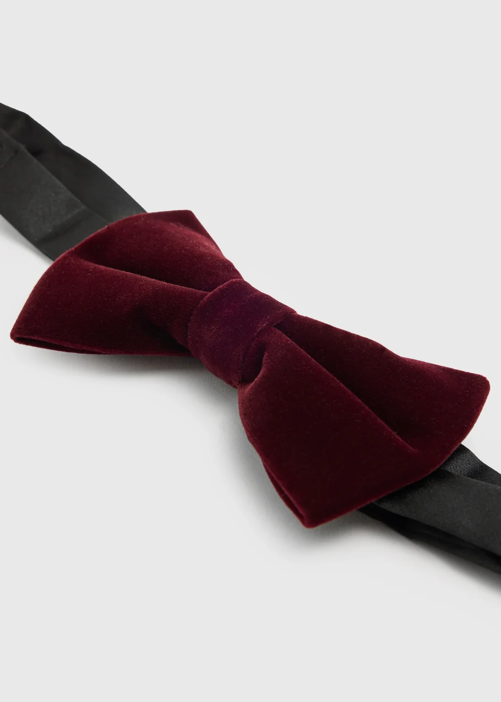 Taylor & Wright Plum Velvet Bow Tie - One Size Image 2