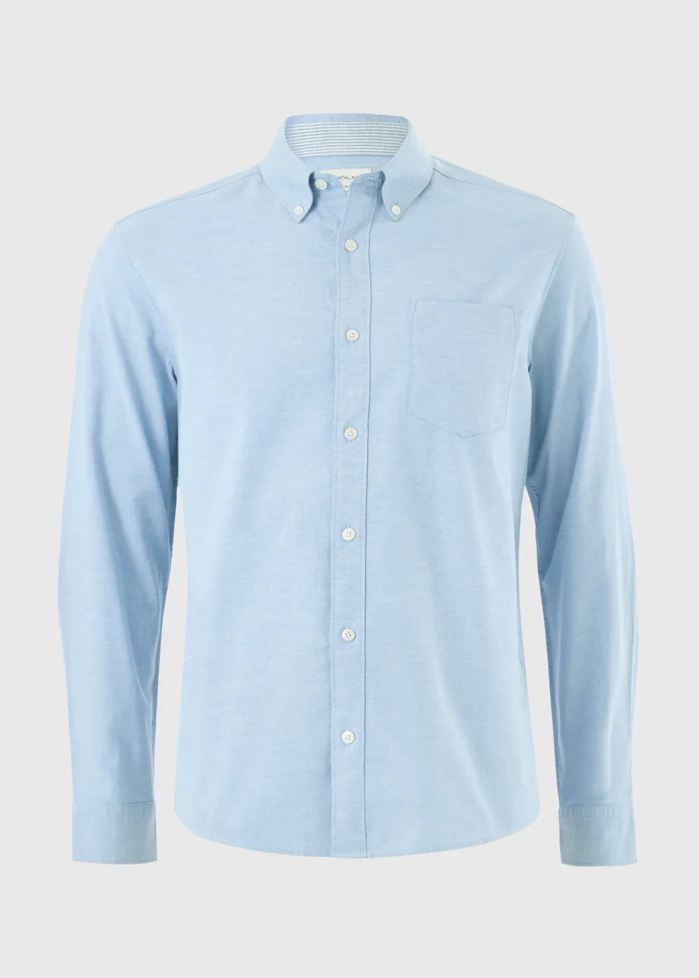 Blue Regular Fit Oxford Shirt - S Image 4