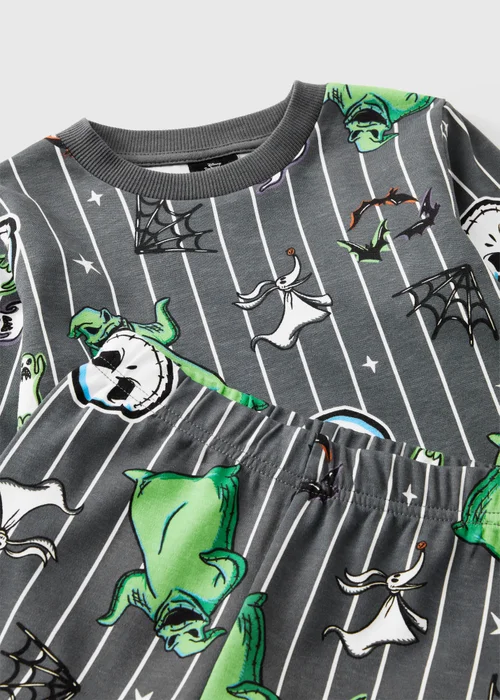 Disney Jack Skellington Boys Grey Pyjama Set (1-9yrs) - 1-1.5 Yrs Image 2