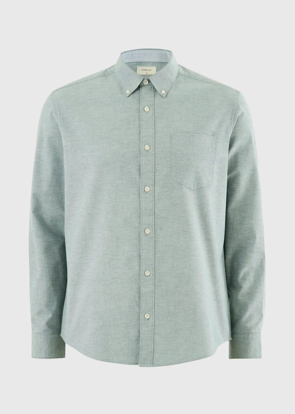 Sage Green Regular Fit Oxford Shirt - 3XL Image 4