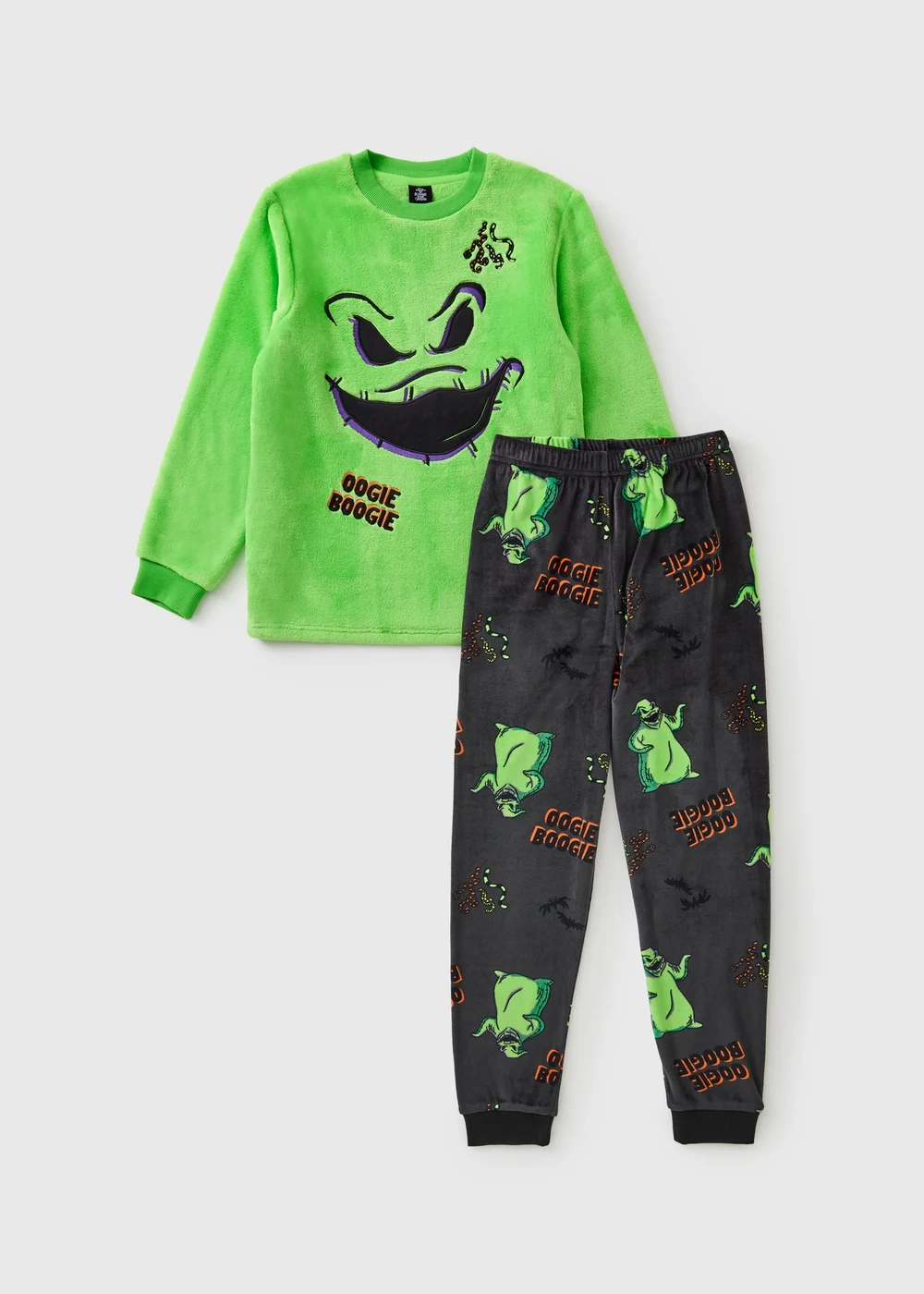 Disney The Nightmare Before Christmas Boys Green Pyjama Set (3-13yrs) - 3-4 Yrs Image 1