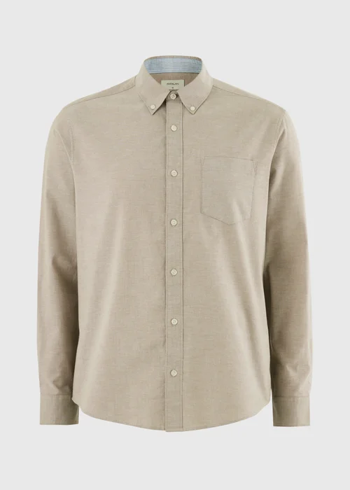 Stone Regular Fit Oxford Shirt - M Image 4