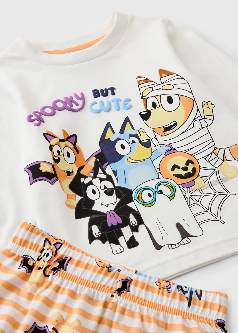 Bluey Kids Cream Halloween Pyjama Set (1-7yrs) - 1-1.5 Yrs Image 2