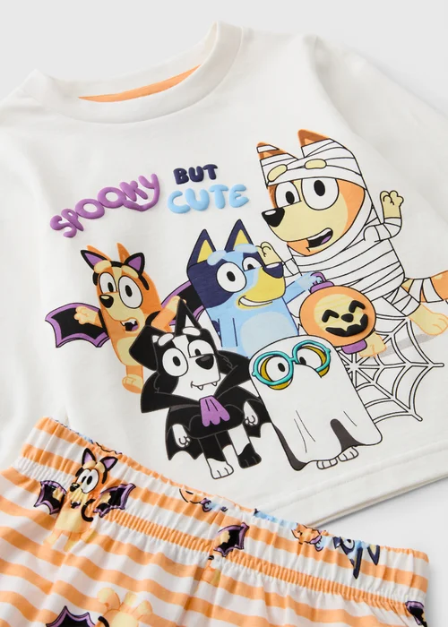 Bluey Kids Cream Halloween Pyjama Set (1-7yrs) - 1-1.5 Yrs Image 2