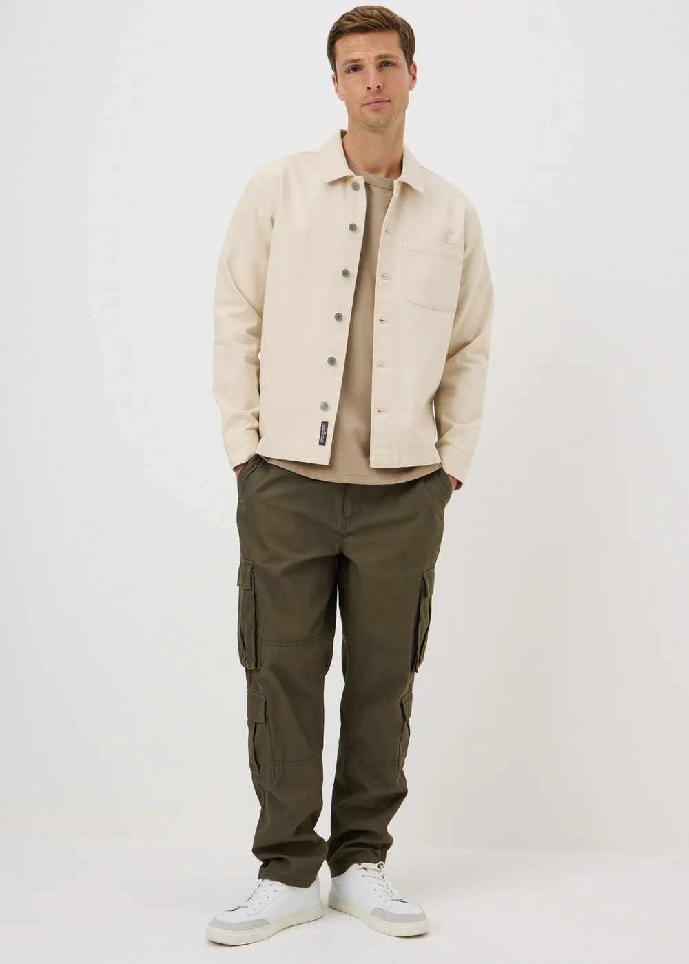 Ecru Denim Shacket - S Image 1