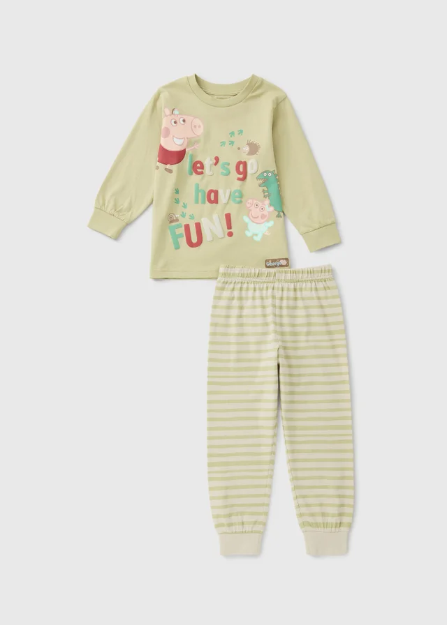 Peppa Pig George Boys Green Long Pyjama Set (1-7yrs)