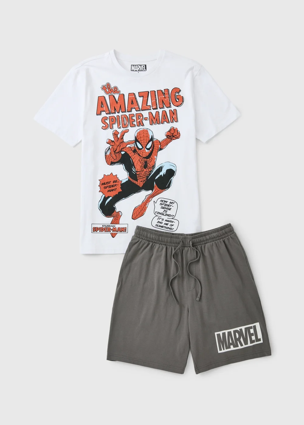 Marvel Amazing Spider-Man Short Pyjama Set - M Image 1