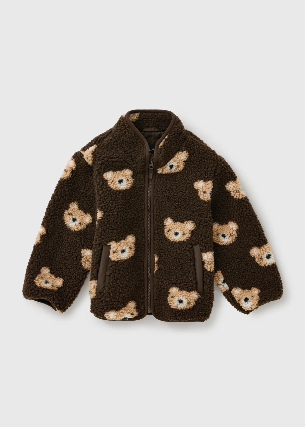 Boys Brown Bear Borg Jacket (1-8yrs) - 1-1.5 Yrs Image 1