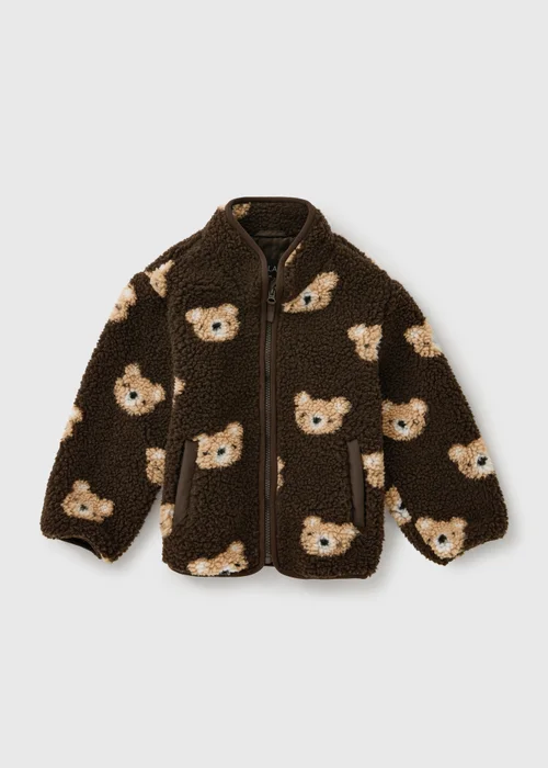Boys Brown Bear Borg Jacket (1-8yrs) - 1-1.5 Yrs Image 1