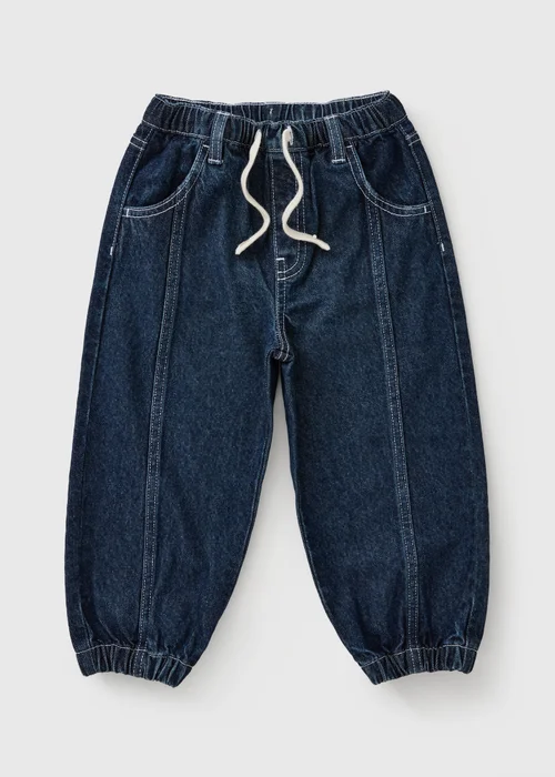 Boys Dark Blue Balloon Fit Jeans (1-8yrs) - 5-6 Yrs Image 1