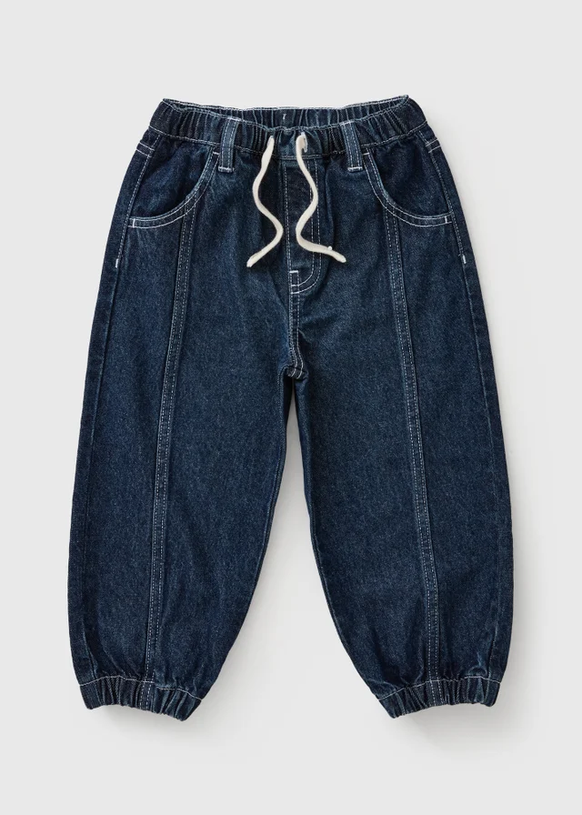Boys Dark Blue Balloon Fit Jeans (1-8yrs)