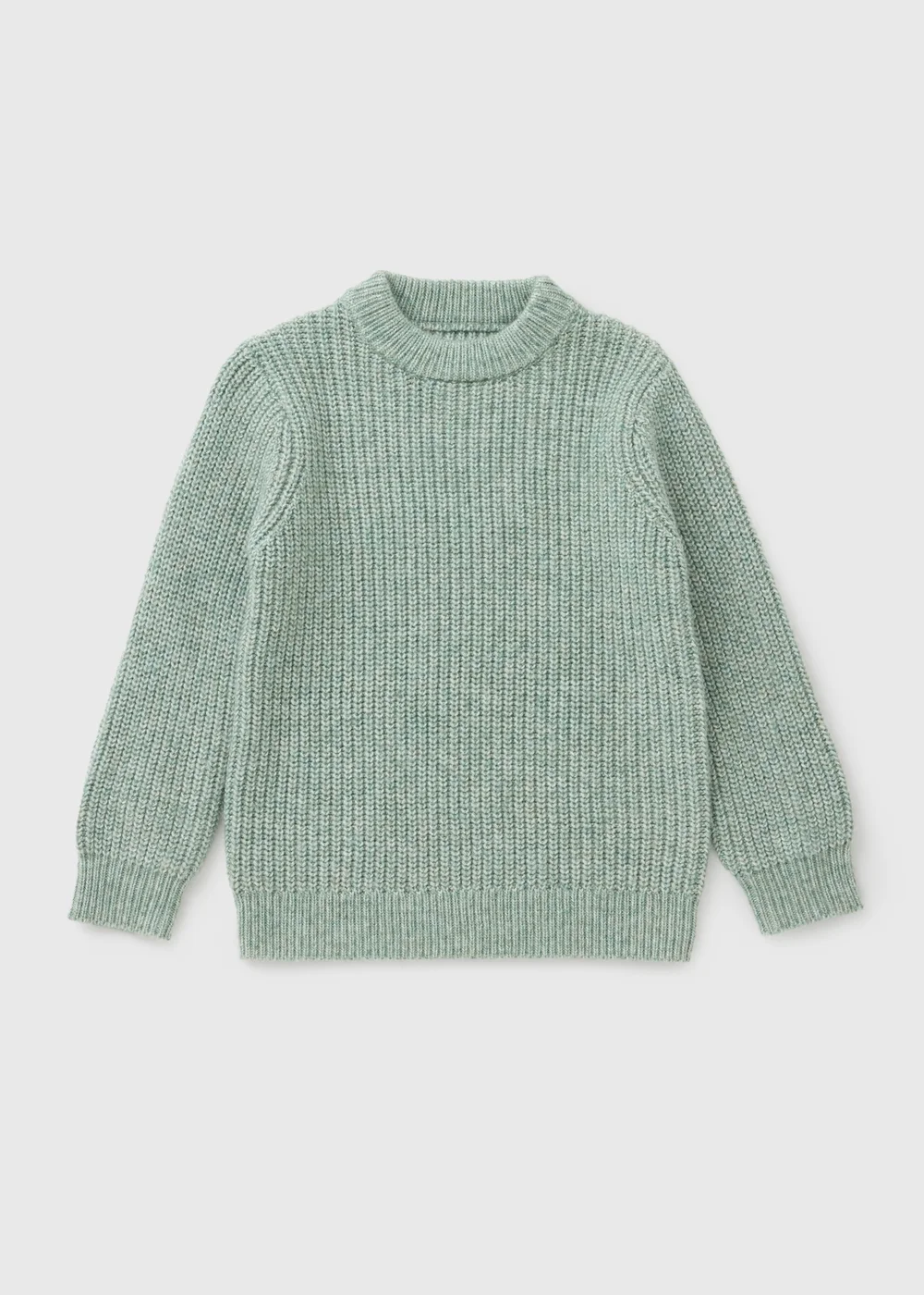 Boys Sage Fisherman Knitted Jumper (1-8yrs) - 1-1.5 Yrs Image 1
