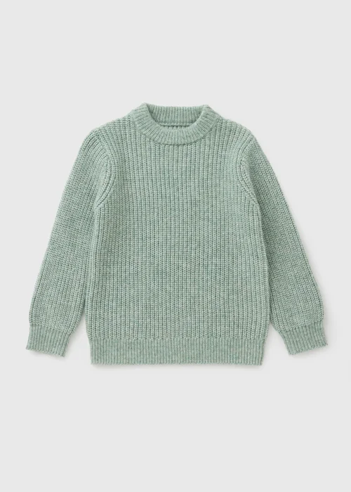 Boys Sage Fisherman Knitted Jumper (1-8yrs) - 1-1.5 Yrs Image 1