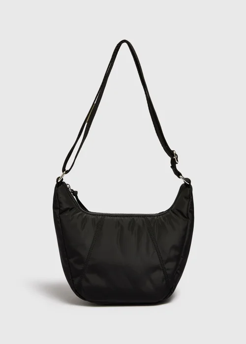 Black Nylon Moon Crossbody Bag - One Size Image 3