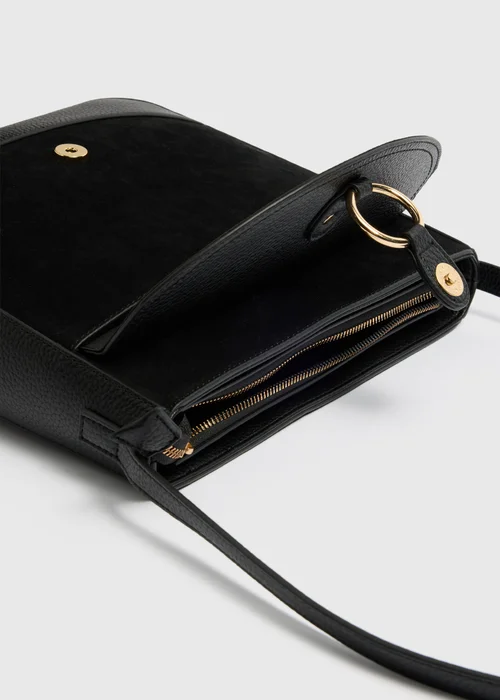 Black Messenger Crossbody Bag - One Size Image 2