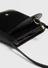 Black Messenger Crossbody Bag - One Size Image 2
