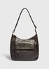 Chocolate Brown Slouch Bag - One Size Image 1