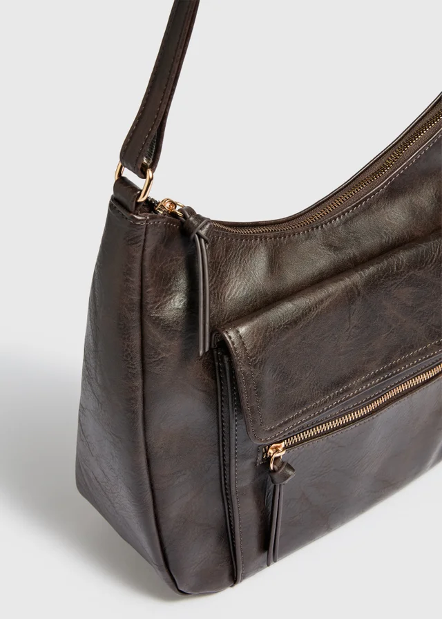 Chocolate Brown Slouch Bag