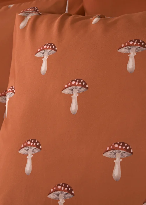 Orange Mushroom Duvet Set - Single Image 2
