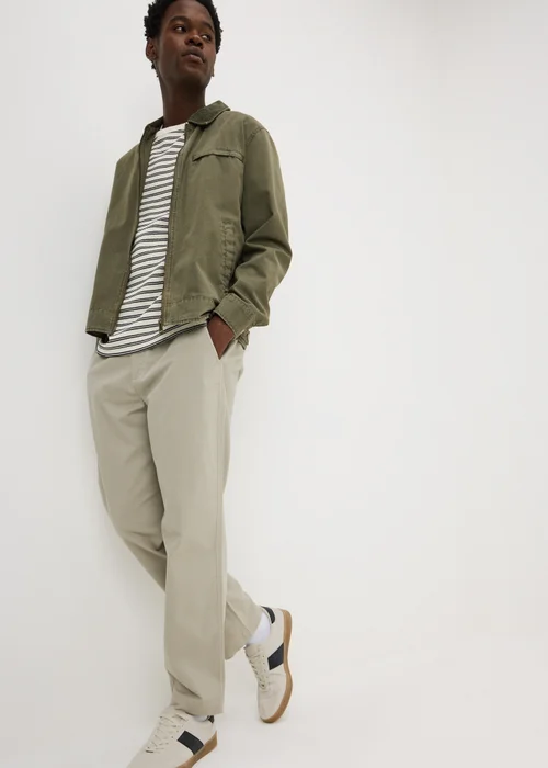 Mushroom Relaxed Chinos - S Image 1