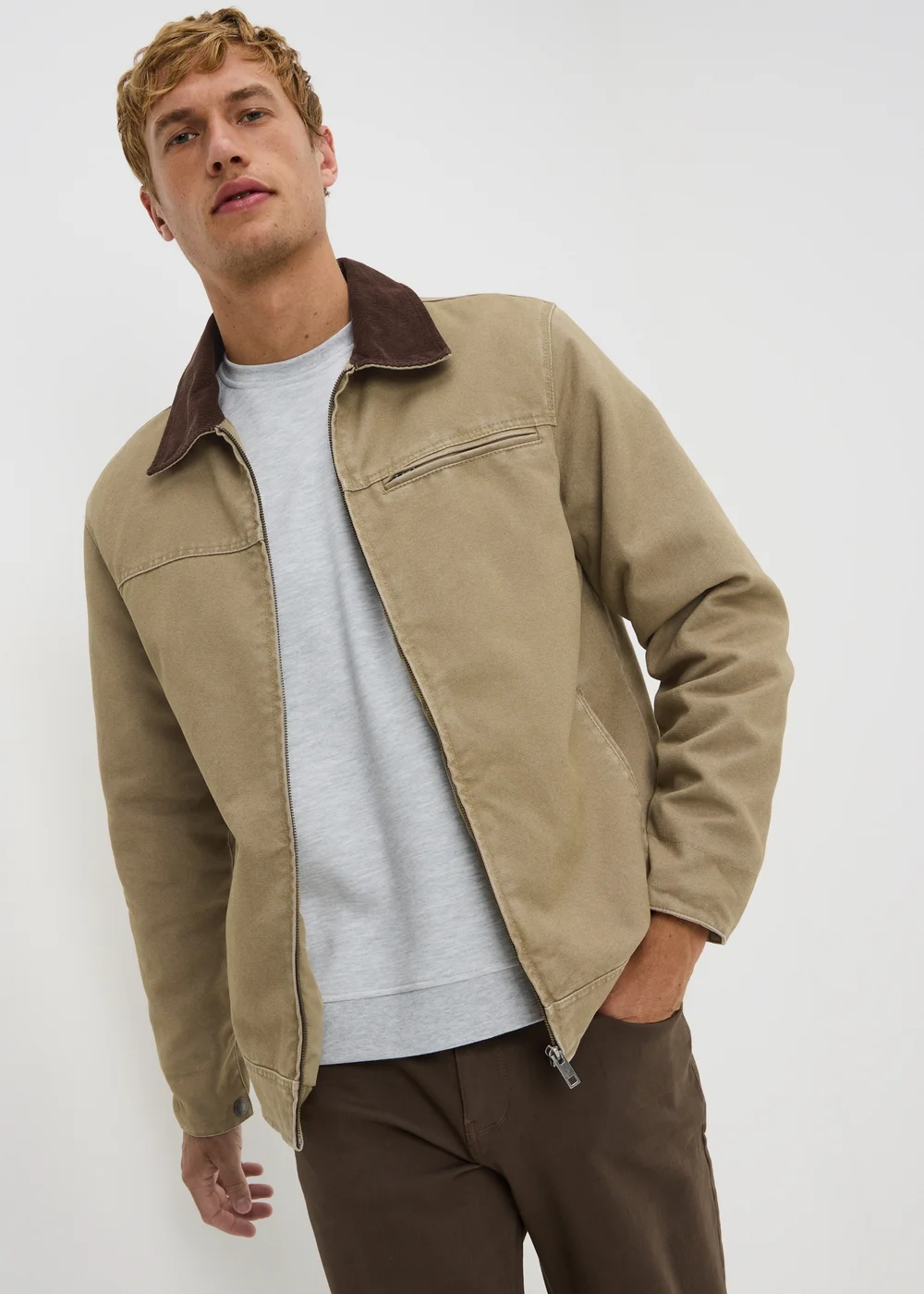 Stone Canvas Chore Jacket - XS Image 1