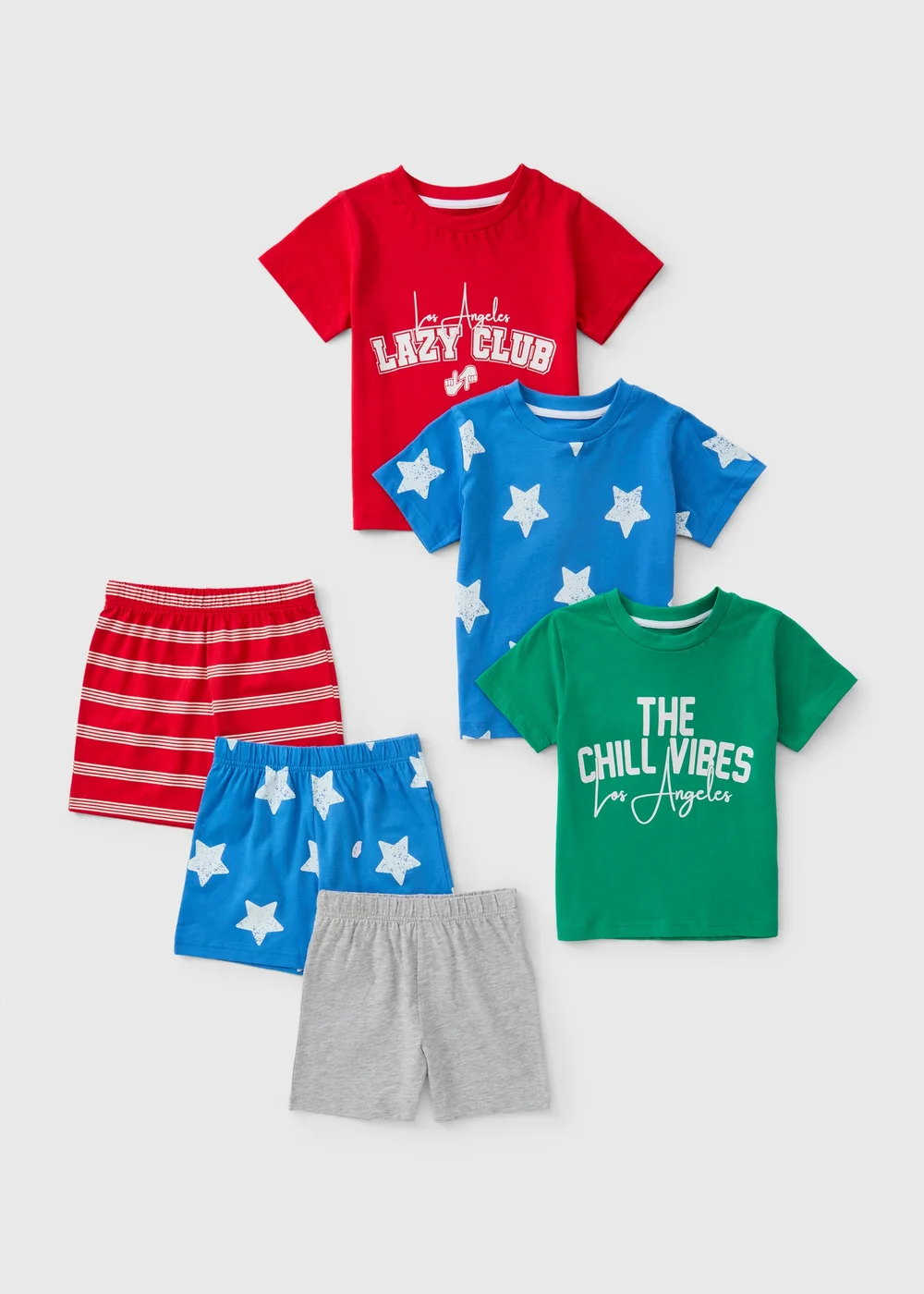 3 Pack Boys Slogan Pyjamas (1-13 Yrs) - 1-1.5 Yrs Image 1