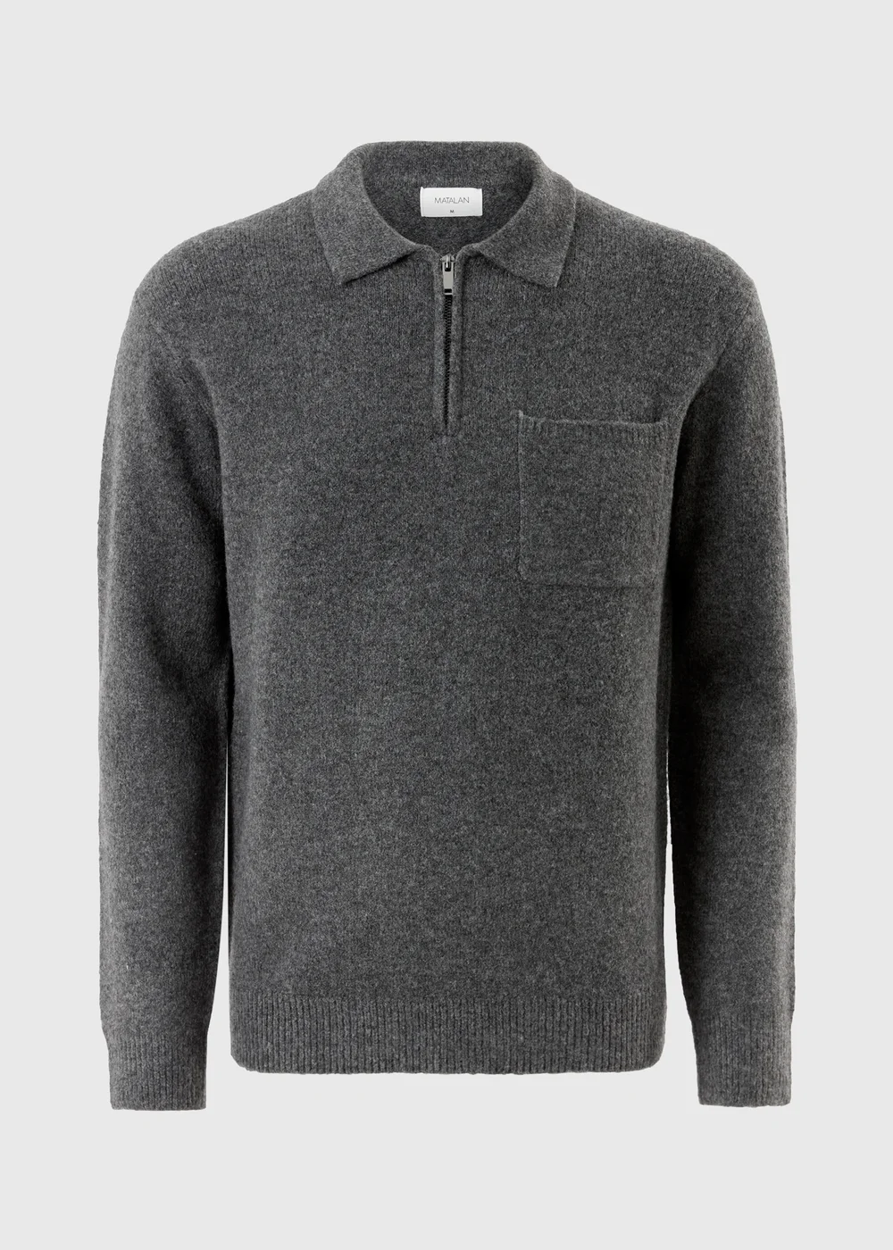 Charcoal Cosy Zip Jumper - S Image 3