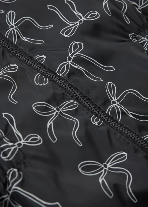 Girls Black Bow Puddlesuit (1-8yrs) - 1-1.5 Yrs Image 2
