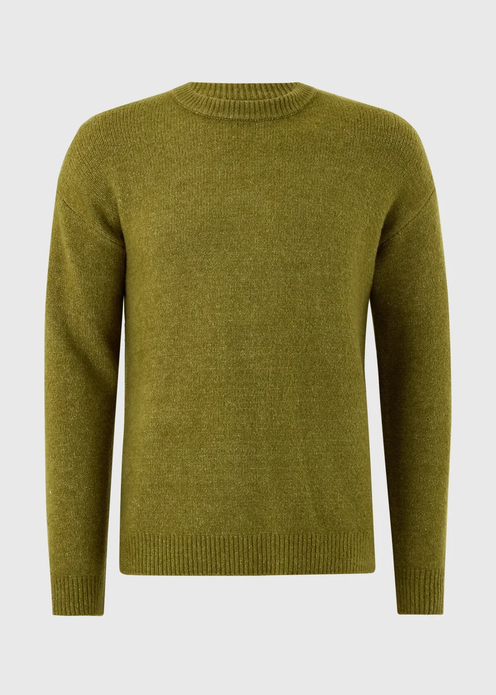 Olive Knitted Jumper - S Image 4