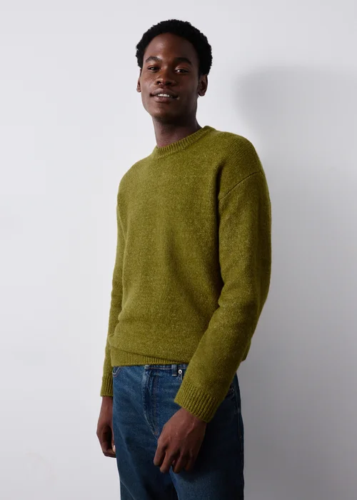 Olive Knitted Jumper - S Image 2