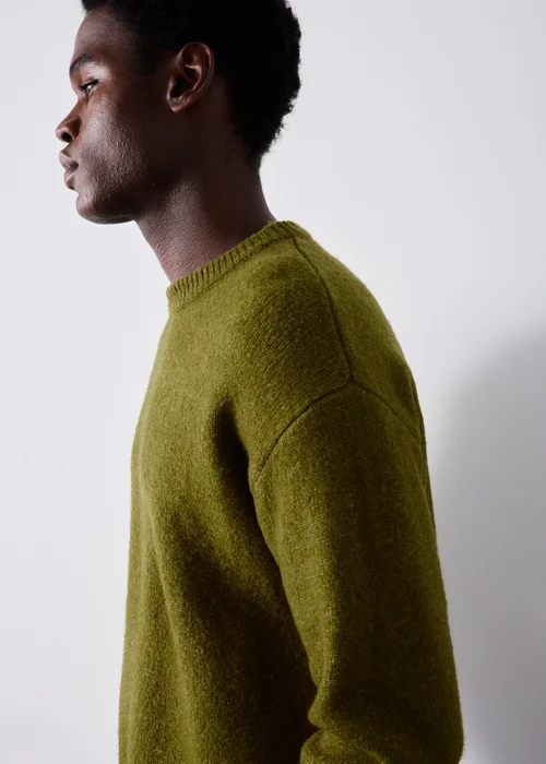 Olive Knitted Jumper - S Image 3