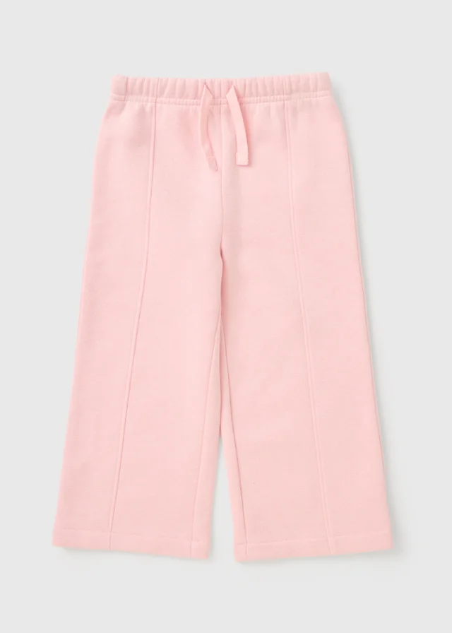 Girls Pink Wide Leg Jogging Bottoms (1-8yrs)