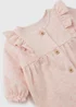Baby Pink Floral Swan Footless Sleepsuit (0-18mths) - First Size Image 2