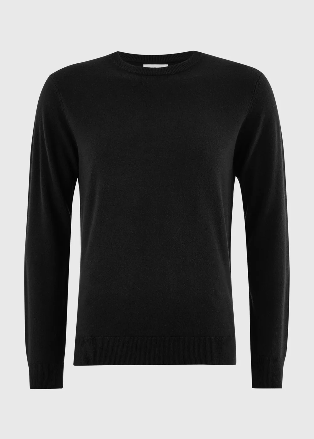 Black Supersoft Crew Neck Jumper - XS Image 4