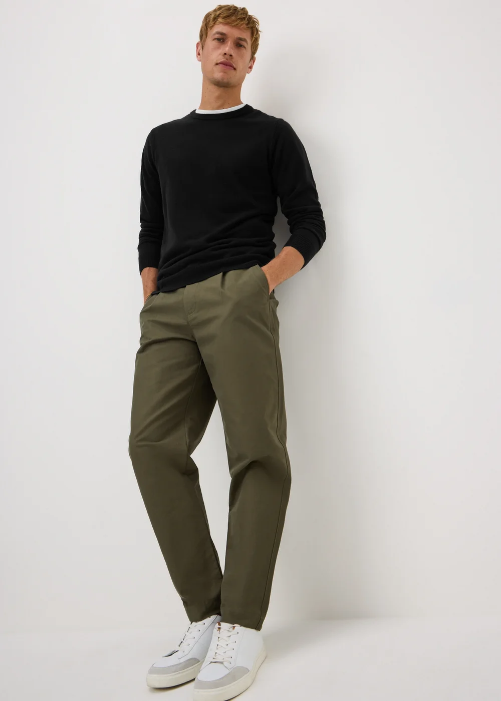 Black Supersoft Crew Neck Jumper - XS Image 1