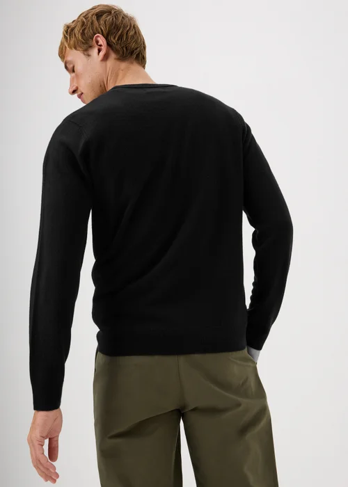 Black Supersoft Crew Neck Jumper - XS Image 2