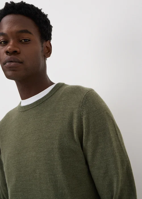 Green Supersoft Crew Neck Jumper - XS Image 3