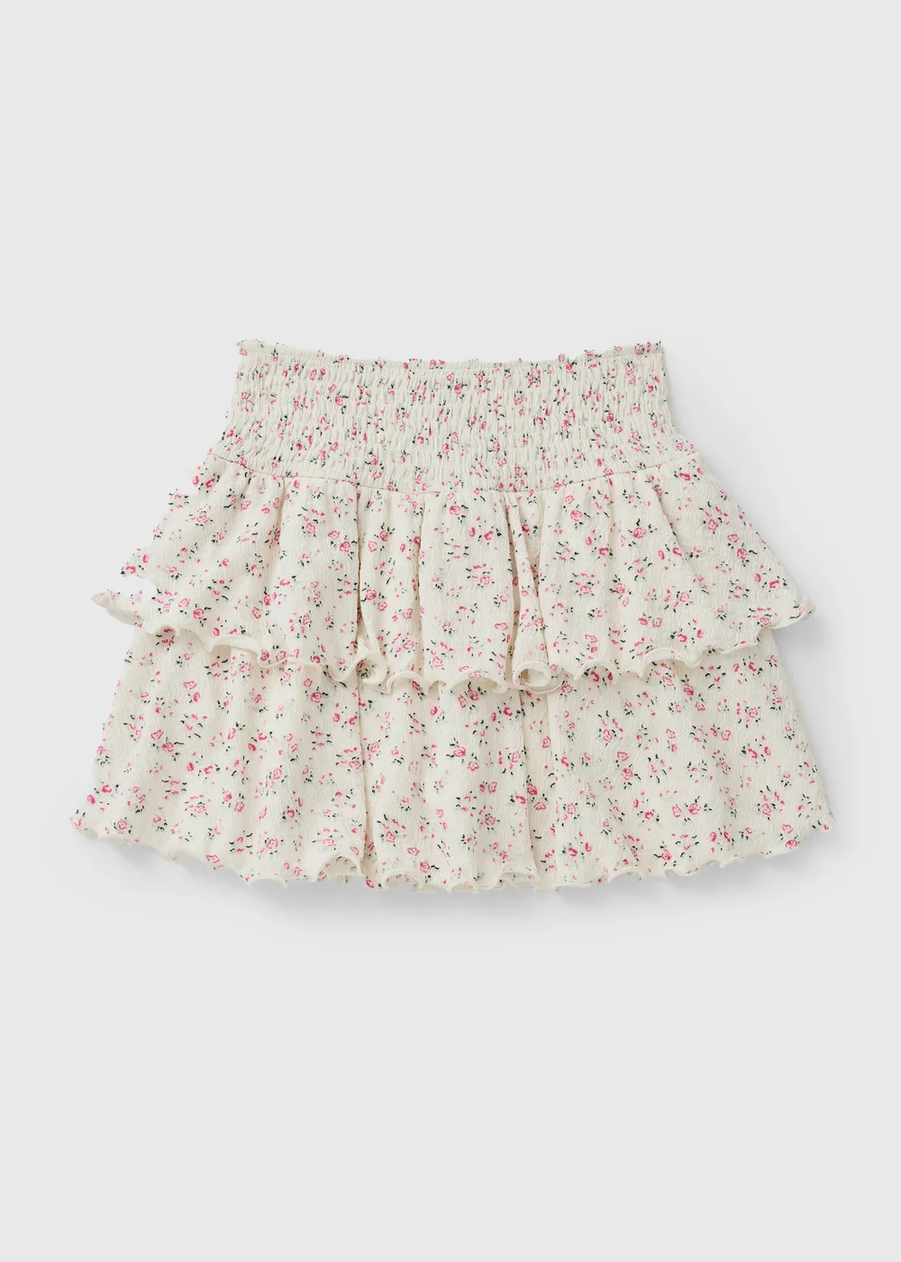 Girls Cream Ditsy Floral Rara Skort (7-15yrs) - 14 Yrs Image 1