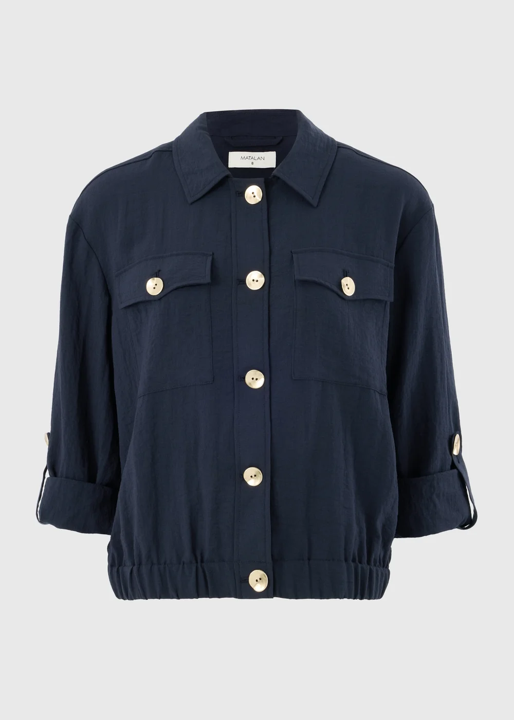 Navy Soft Utility Co Ord Jacket - 12 Image 1