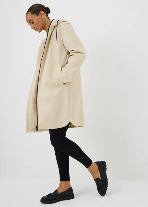 Stone Showerproof Long Anorak - 8 Image 1