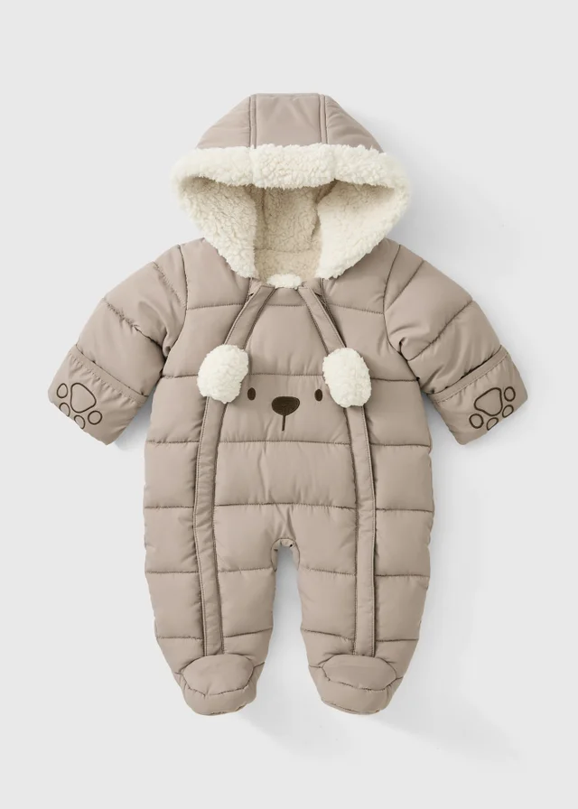 Baby Brown Bear Snowsuit (0-23mths)